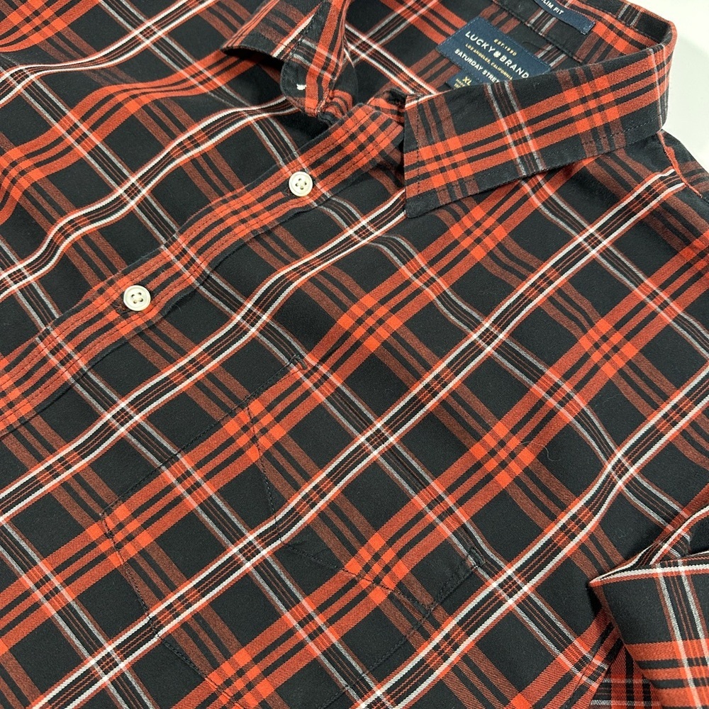 Men’s Lucky Brand Plaid Shirt Size XL​​ - Picture 4 of 6